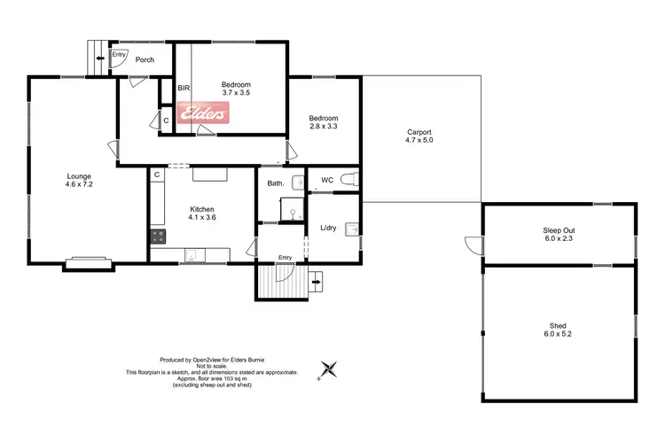 Floorplan of Homely house listing, 21 Morse Street, Montello TAS 7320