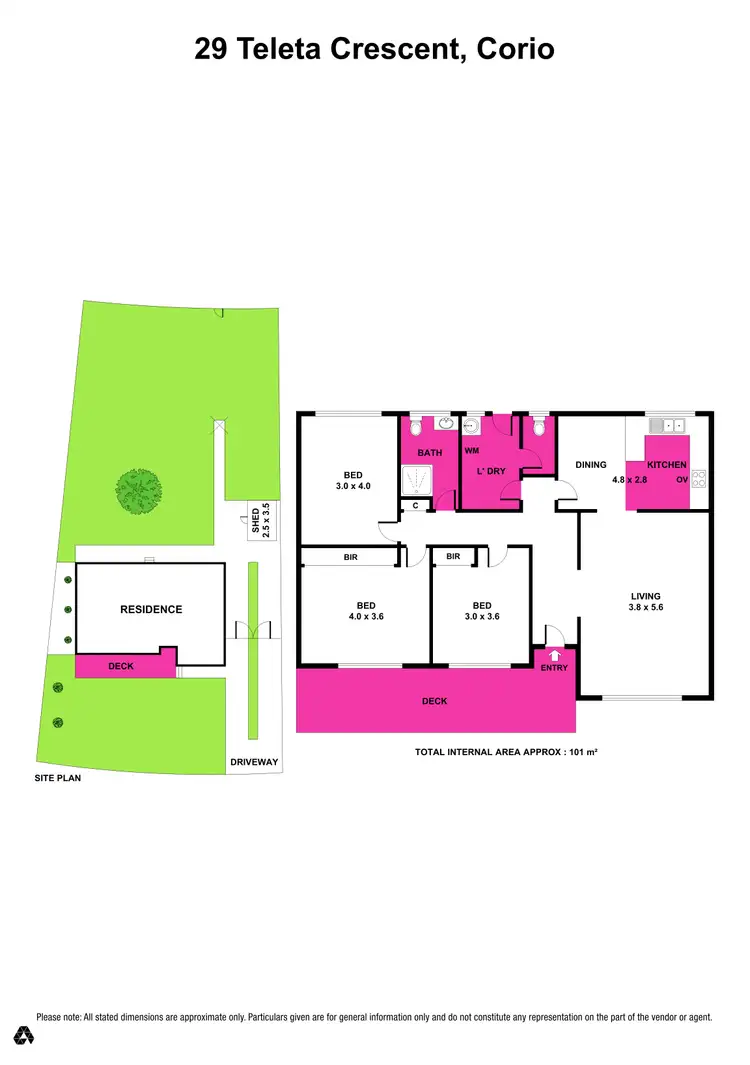 Floorplan of Homely house listing, 29 Teleta Crescent, Corio VIC 3214
