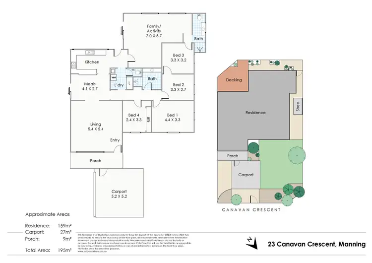 Floorplan of Homely house listing, 23 Canavan Crescent, Manning WA 6152