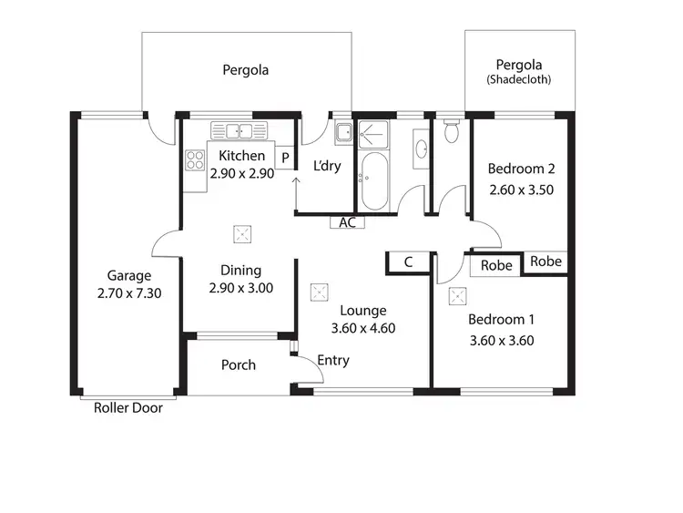 Floorplan of Homely unit listing, 2/23 Church Street, Highgate SA 5063