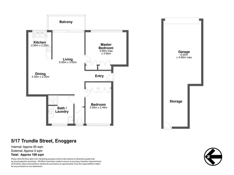 Floorplan of Homely unit listing, 5/17 Trundle Street, Enoggera QLD 4051