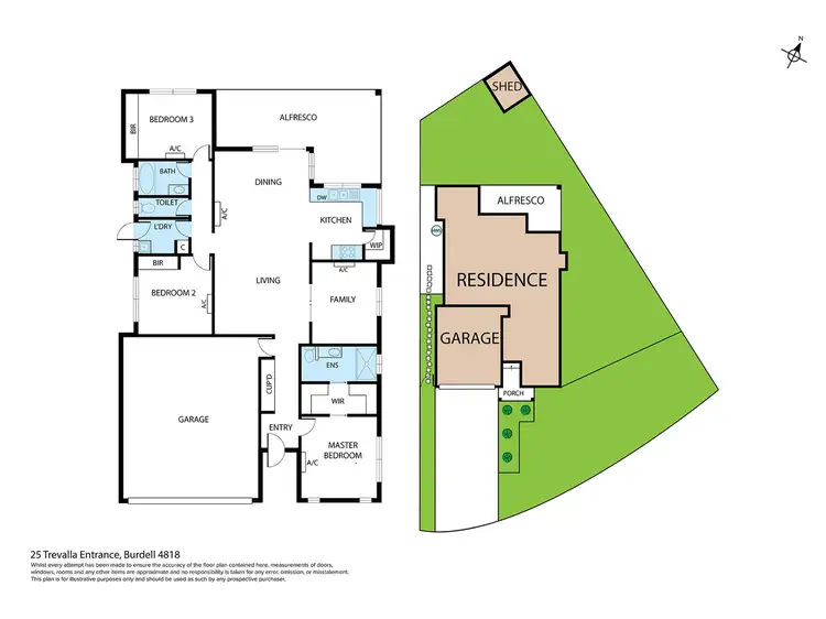 Floorplan of Homely house listing, 25 Trevalla Entrance, Burdell QLD 4818
