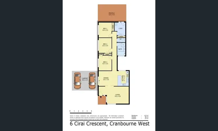 Floorplan of Homely house listing, 6 Cirai Crescent, Cranbourne West VIC 3977