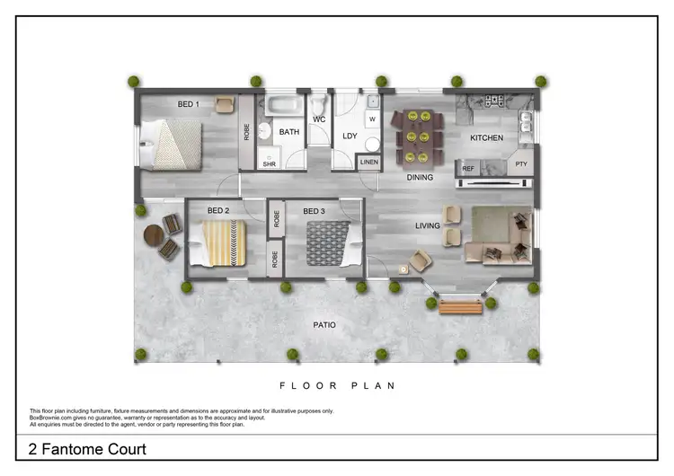 Floorplan of Homely house listing, 2 Fantome Court, Rural View QLD 4740