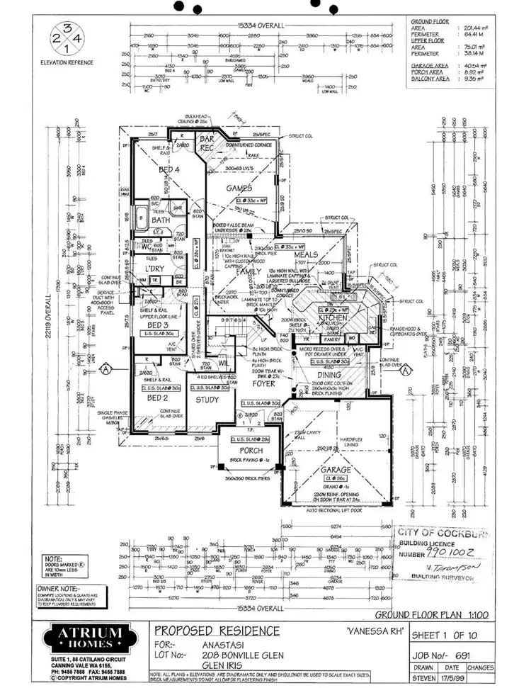 Floorplan of Homely house listing, 14 Bonville Glen, Jandakot WA 6164