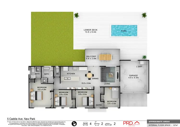 Floorplan of Homely house listing, 5 Caddie Avenue, Kyogle NSW 2474