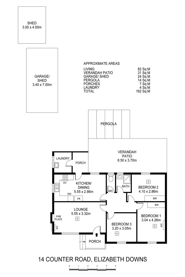 Floorplan of Homely house listing, 14 Counter Rd, Elizabeth Downs SA 5113