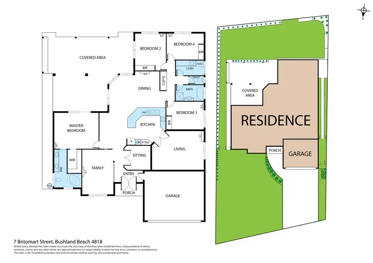 Floorplan of Homely house listing, 7 Britomart Street, Bushland Beach QLD 4818