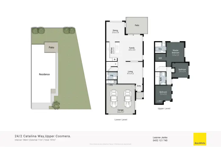 Floorplan of Homely townhouse listing, 24/2 Catalina Way, Upper Coomera QLD 4209