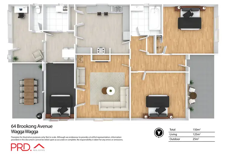 Floorplan of Homely house listing, 64 Brookong Avenue, Wagga Wagga NSW 2650