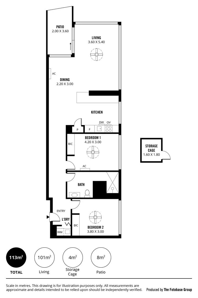 Floorplan of Homely apartment listing, 603/421 King William Street, Adelaide SA 5000