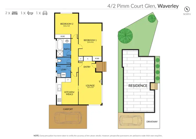 Floorplan of Homely unit listing, 4/2 Pimm Court, Glen Waverley VIC 3150