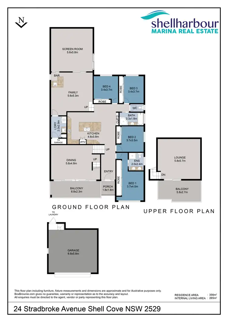 Floorplan of Homely house listing, 24 Stradbroke Avenue, Shell Cove NSW 2529