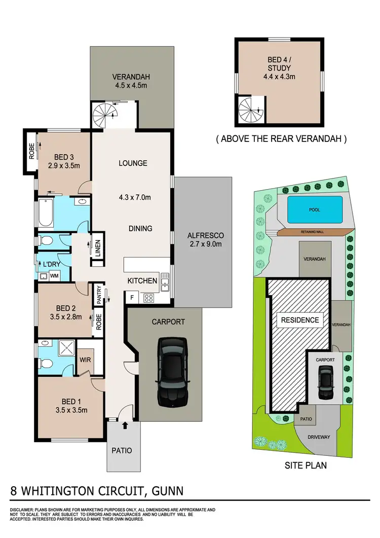 Floorplan of Homely house listing, 8 Whitington Circuit, Gunn NT 832