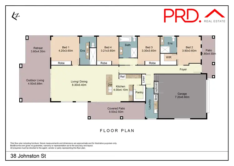 Floorplan of Homely house listing, 38 Johnston Street, Tamworth NSW 2340