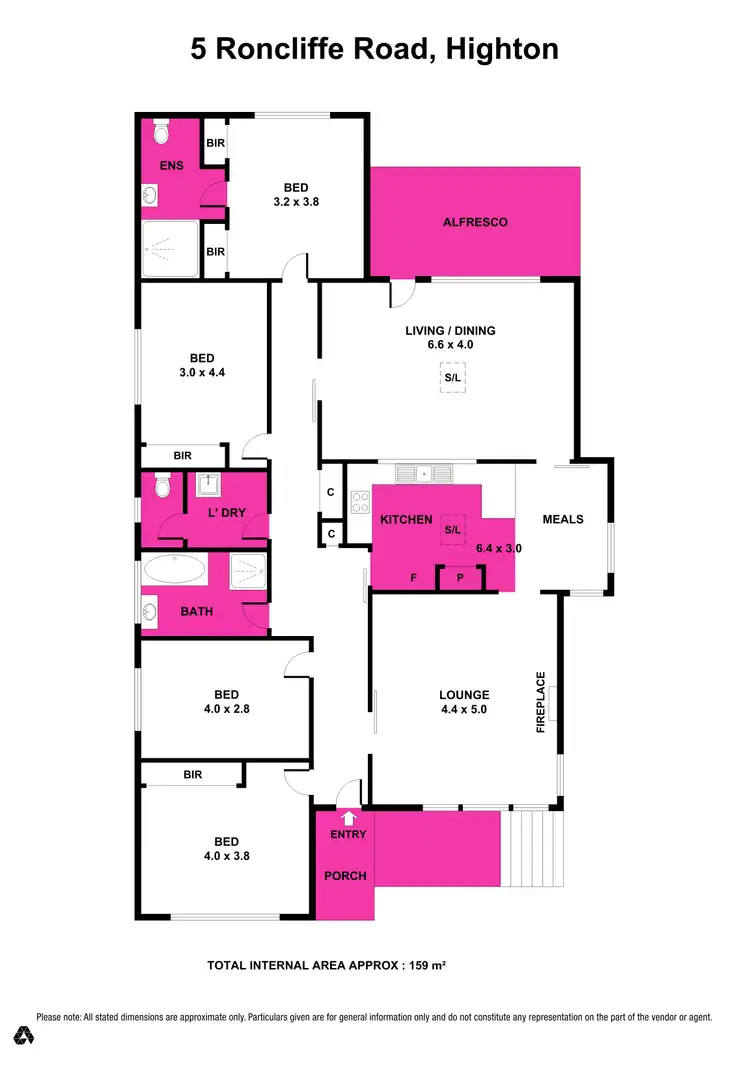 Floorplan of Homely house listing, 5 Roncliffe Road, Highton VIC 3216