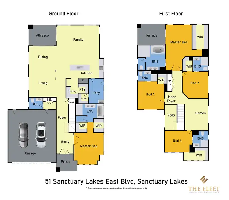 Floorplan of Homely house listing, 51 Sanctuary Lakes East Boulevard, Sanctuary Lakes VIC 3030