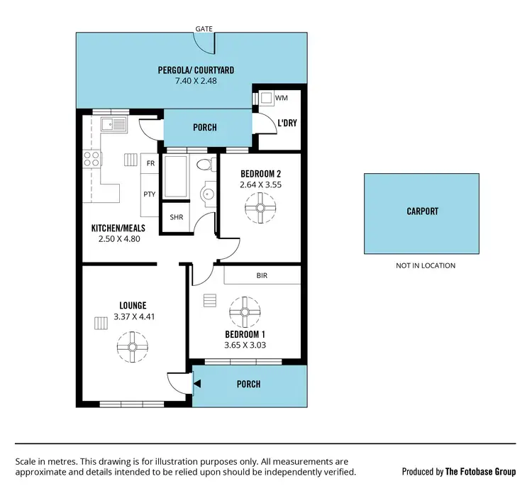 Floorplan of Homely unit listing, 2/38 Cecelia Street, North Brighton SA 5048