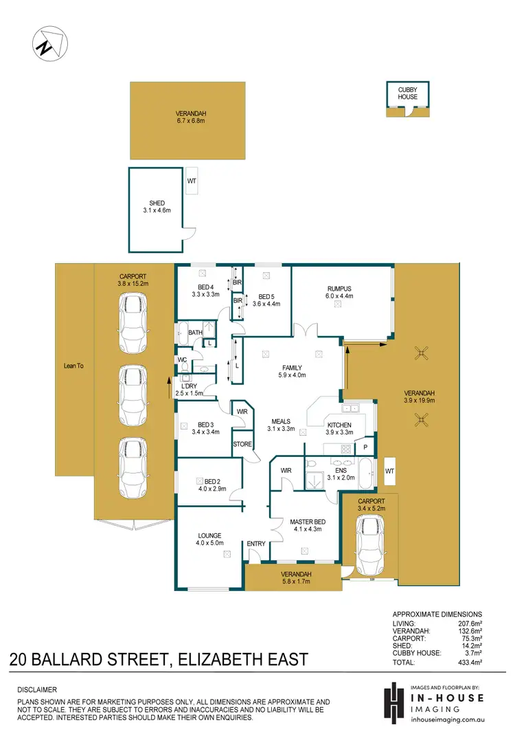 Floorplan of Homely house listing, 20 Ballard Street, Elizabeth East SA 5112