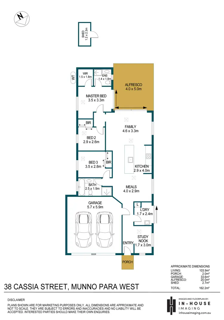 Floorplan of Homely house listing, 38 Cassia Street, Munno Para West SA 5115