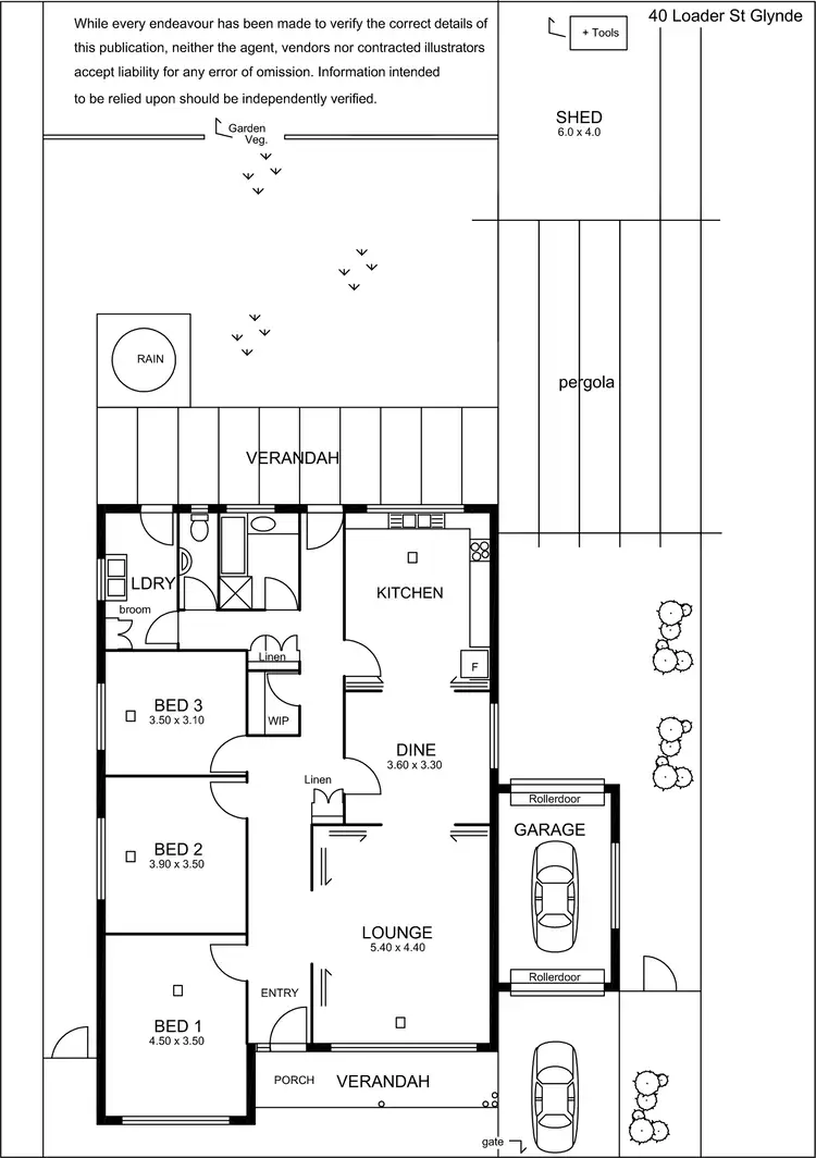 Floorplan of Homely house listing, 40 Loader Street, Glynde SA 5070