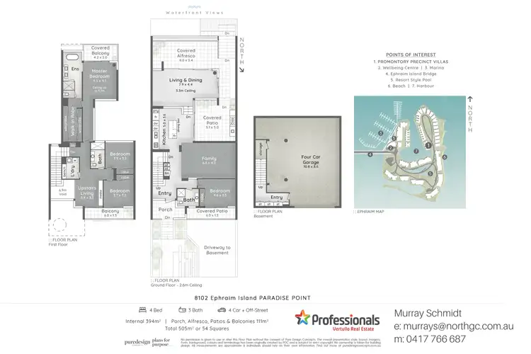 Floorplan of Homely villa listing, 8102 Ephraim Island Parade, Paradise Point QLD 4216