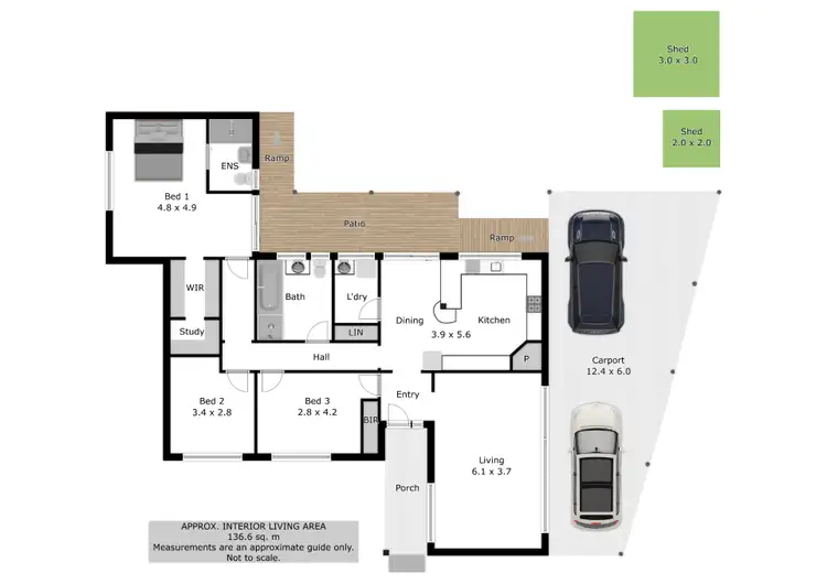 Floorplan of Homely house listing, 5 Twomey Court, Wodonga VIC 3690