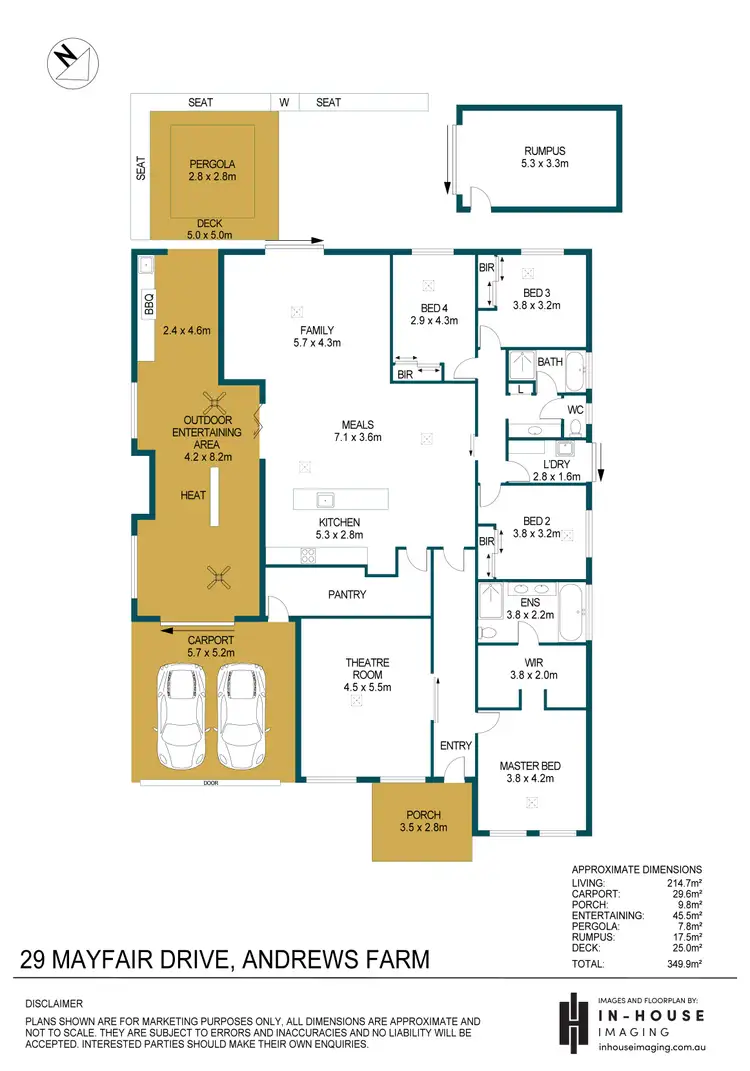Floorplan of Homely house listing, 29 Mayfair Drive, Andrews Farm SA 5114