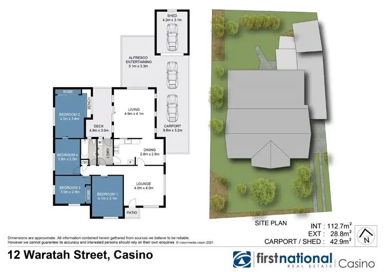 Floorplan of Homely house listing, 12 Waratah Street, Casino NSW 2470