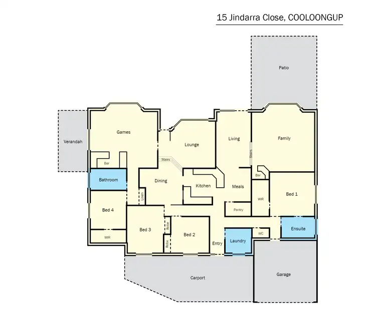 Floorplan of Homely house listing, 15 Jindarra Close, Cooloongup WA 6168