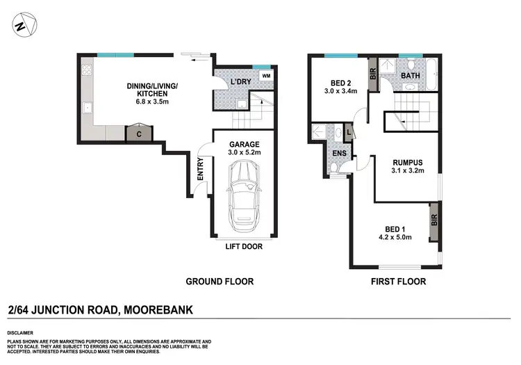 Floorplan of Homely house listing, 2/64 Junction Road, Moorebank NSW 2170