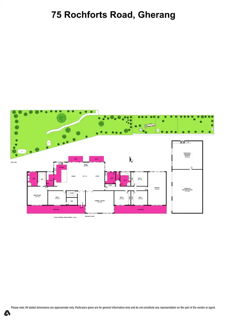 Floorplan of Homely house listing, 75 Rochforts Road, Gherang VIC 3240