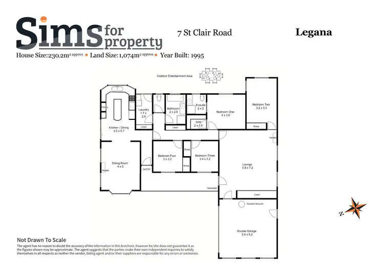 Floorplan of Homely house listing, 7 St Clair Road, Legana TAS 7277
