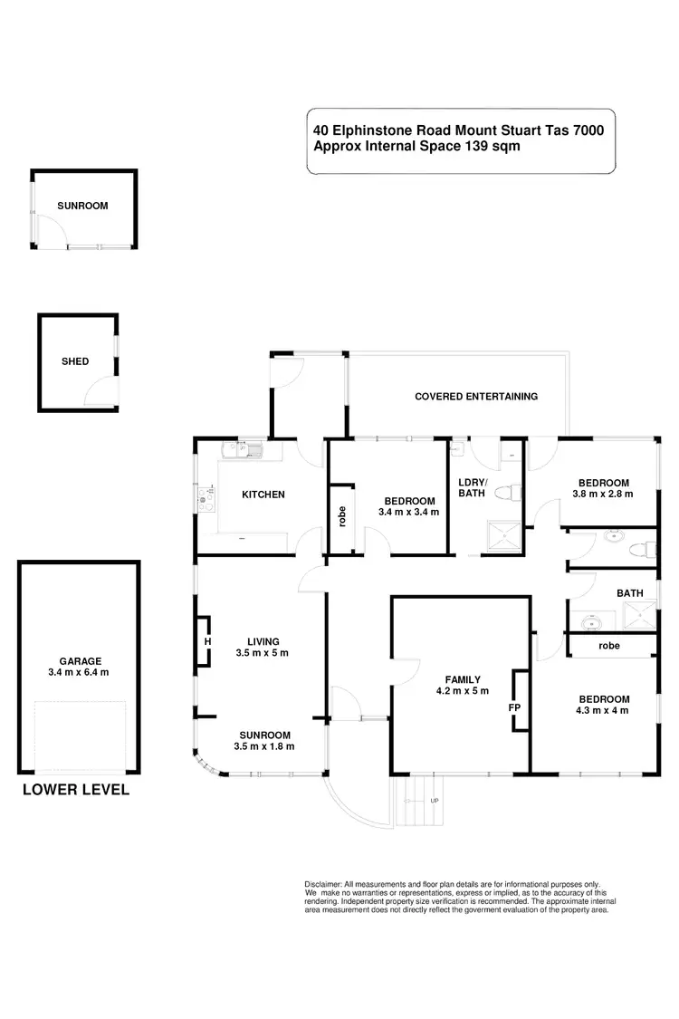 Floorplan of Homely house listing, 40 Elphinstone Road, Mount Stuart TAS 7000