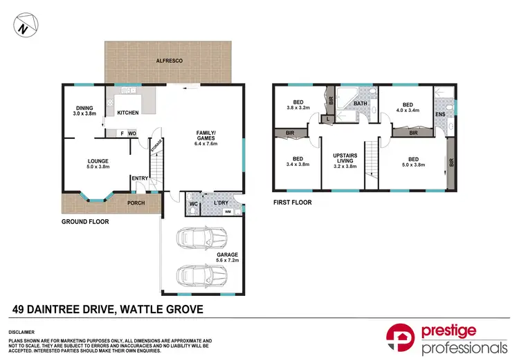 Floorplan of Homely house listing, 49 Daintree Drive, Wattle Grove NSW 2173