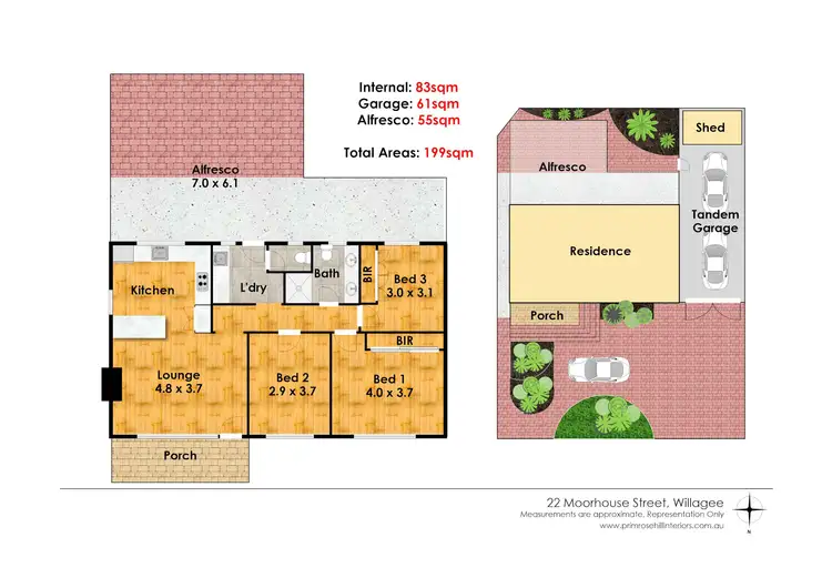 Floorplan of Homely house listing, 22 Moorhouse Street, Willagee WA 6156