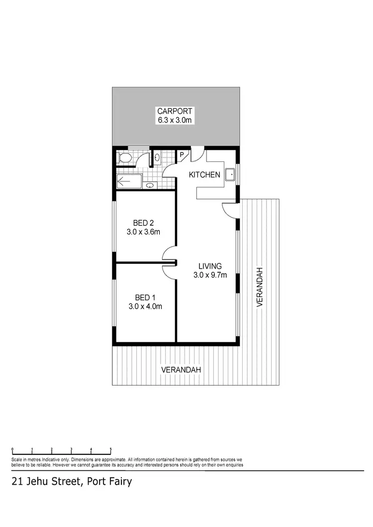 Floorplan of Homely house listing, 21 Jehu Street, Port Fairy VIC 3284