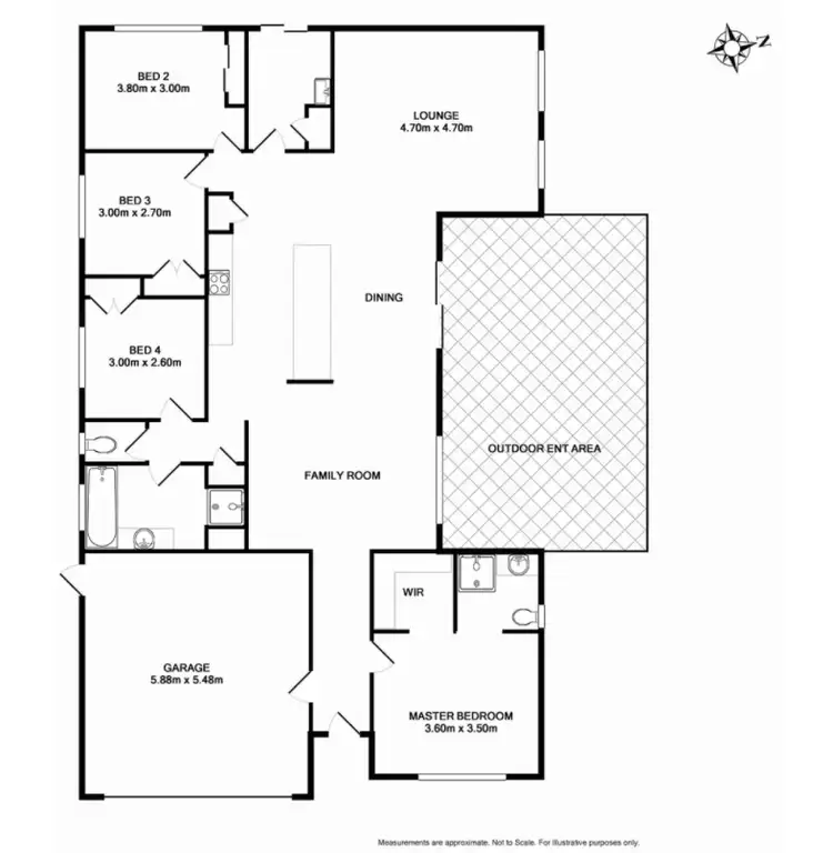 Floorplan of Homely house listing, 14 Stapleton Court, Benalla VIC 3672