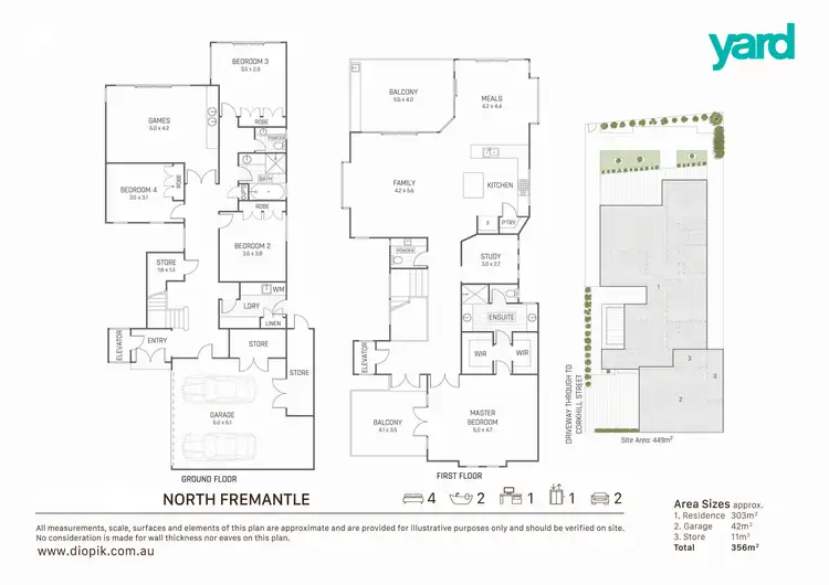Floorplan of Homely house listing, 43 Corkhill Street, North Fremantle WA 6159