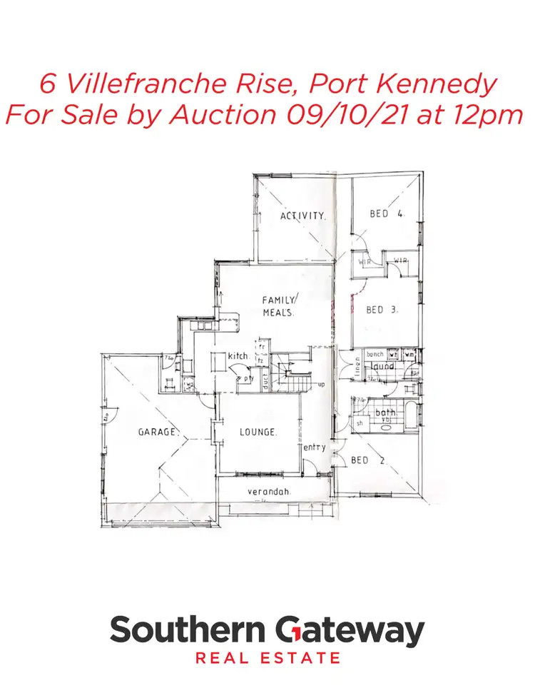 Floorplan of Homely house listing, 6 Villefranche Rise, Port Kennedy WA 6172