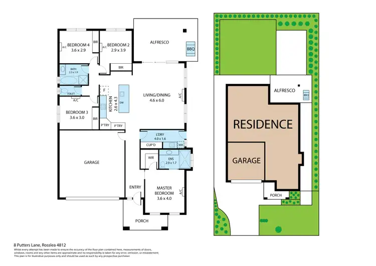 Floorplan of Homely house listing, 8 Putters Lane, Rosslea QLD 4812