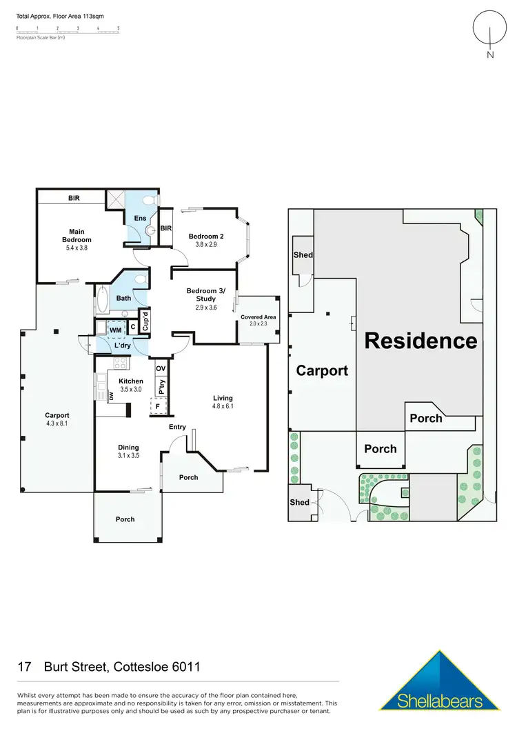 Floorplan of Homely house listing, 17 Burt Street, Cottesloe WA 6011
