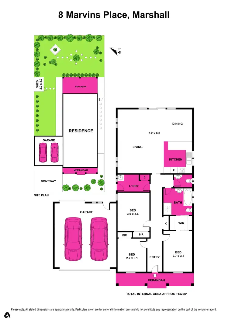 Floorplan of Homely house listing, 8 Marvins, Place, Marshall VIC 3216