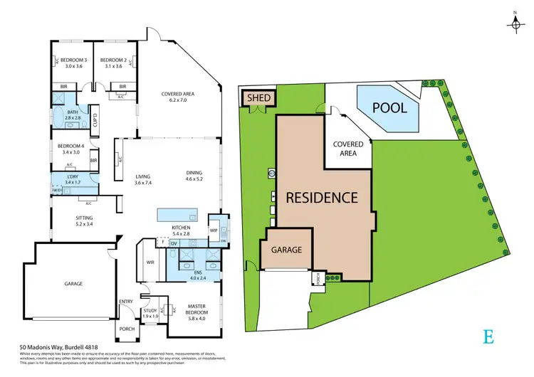 Floorplan of Homely house listing, 50 Madonis Way, Burdell QLD 4818