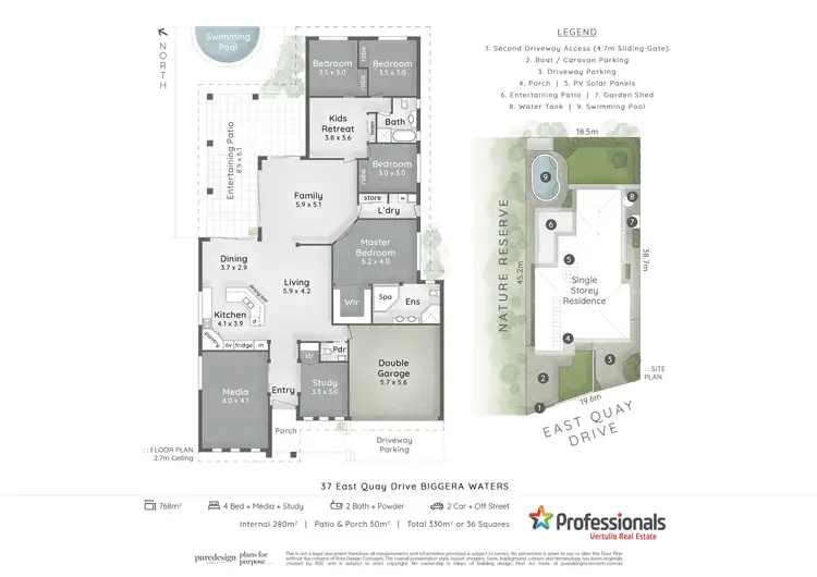 Floorplan of Homely house listing, 37 East Quay Drive, Biggera Waters QLD 4216