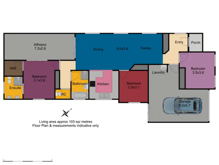 Floorplan of Homely house listing, 16 Turquoise Way, Orange NSW 2800