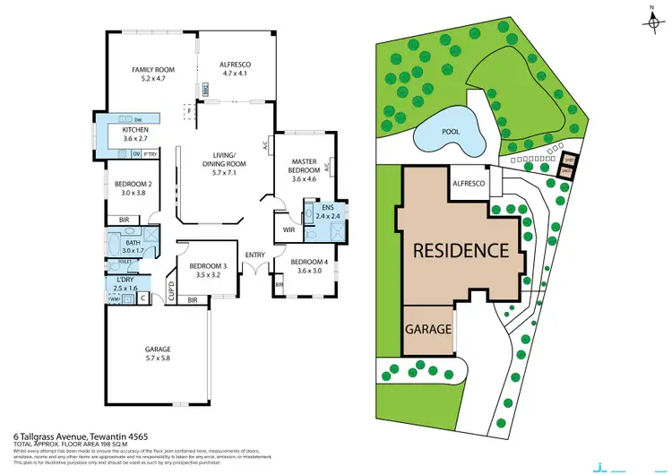 Floorplan of Homely house listing, 6 Tallgrass Avenue, Tewantin QLD 4565