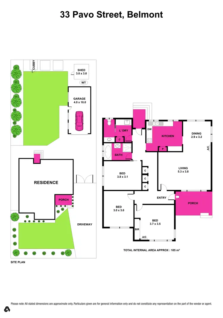 Floorplan of Homely house listing, 33 Pavo Street, Belmont VIC 3216