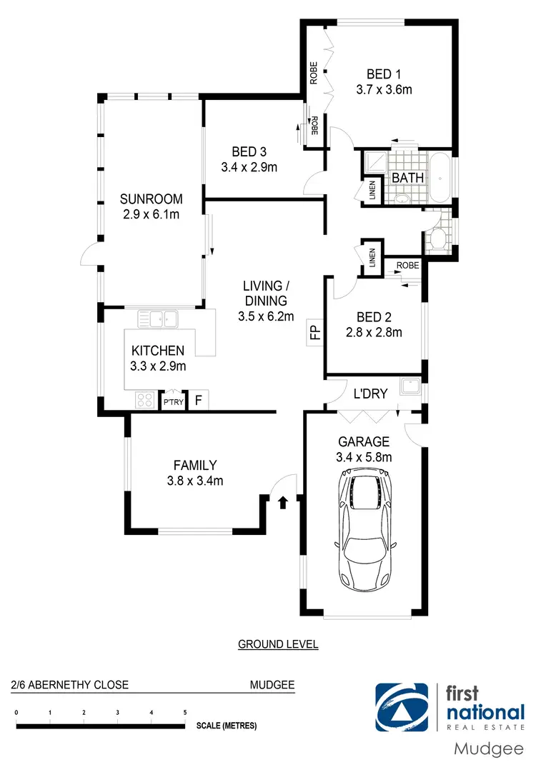 Floorplan of Homely house listing, 2/6 Abernethy Close, Mudgee NSW 2850