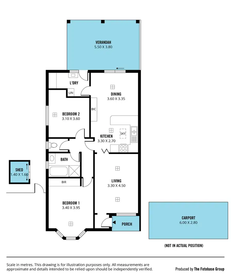 Floorplan of Homely unit listing, 1/49 Alison Drive, Happy Valley SA 5159